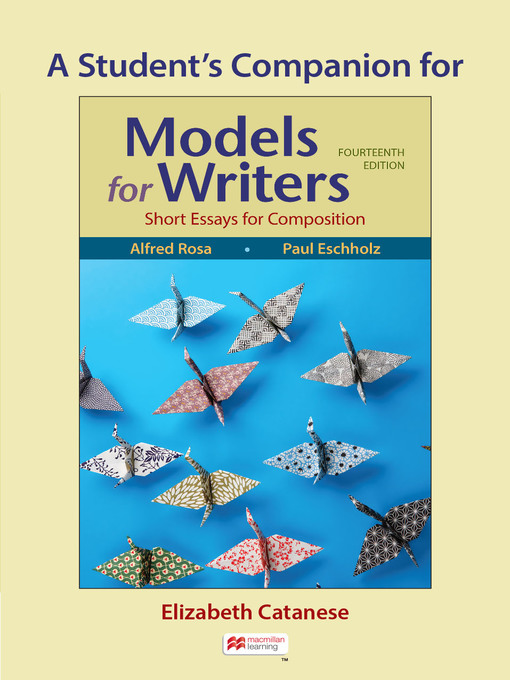 Title details for A Student's Companion to Models for Writers by Alfred Rosa - Wait list